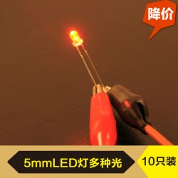 LED燈 發光二極管 超高亮度 5MM 白色發多種光 10支裝