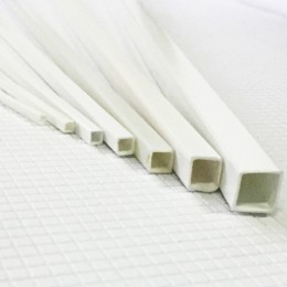 塑料方管白色ABS空心管DIY手工建筑沙盤建模造景材料邊長2-10mm 塑料方管白色ABS空心管DIY手工建筑沙盤建模造景材料邊長2-10mm