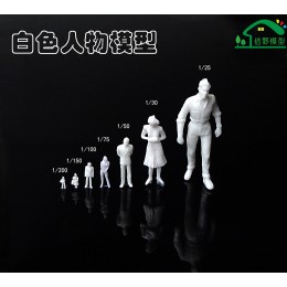 100個模型小人仔迷你人偶人物白色沙盤沙具DIY手工造景擺件材料
