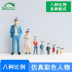 場景小人偶模型迷你彩色人物沙盤人仔DIY沙盤造場景建筑模型材料