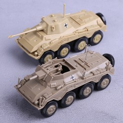 4D拼裝1/72美洲獅輪式裝甲偵查車二戰突擊車靜態軍事模型場景擺件