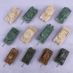 免拼裝 1/144二戰重型現代主戰坦克模型靜態成品虎式