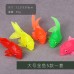 仿真小金魚玩具軟膠迷你硅膠小魚魚模型浮水海洋動物戲水撈魚