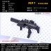 1:6 兵人軍事玩具專用武器4D拼裝槍模型巴雷特加特林AK47游戲道具