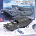 4D拼裝1/72二戰兩棲戰車模型軍事科教玩具鴨子登陸車靜態擺件