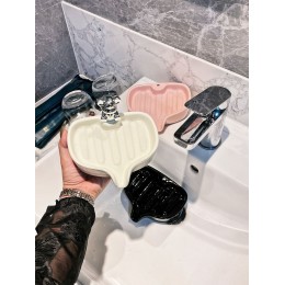 小熊香皂置物架衛生間免打孔瀝水架家用收納ins少女心肥皂盒神器