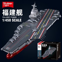 中國航母003號福建艦航空軍事積木軍艦高難度模型拼裝玩具巨大型