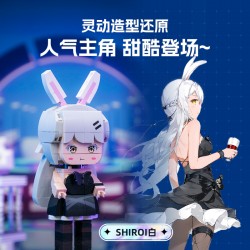 【拼奇積木】拼奇SHIROI白方頭仔積木辦公室益智桌面拼搭擺件玩具