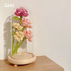 JAKI佳奇積木花束音樂盒網紅擺件送女友送閨蜜生日女神節禮物浪漫