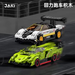 JAKI佳奇積木蘭博基尼跑車拼裝賽車禮物