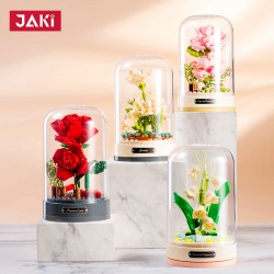 JAKI佳奇積木花束音樂盒永生花積木八音盒生日女神節禮物送女友